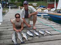 Alison & Paul with their mixed catch
