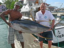 big game fishing for yellowfin tuna in grenada