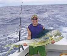 big dorado come in grenada waters, catch them on yes Aye