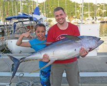 Grenada big game - yellowfin tuna on true Blue Sportfishing