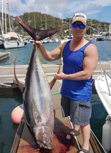 Grenada has big yellowfin tuna catch one onboard Yes Aye